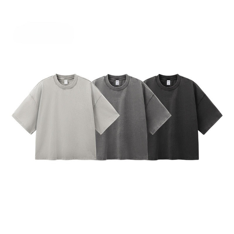 Men's Cotton Washed-out Vintage Trendy Brand T-shirt